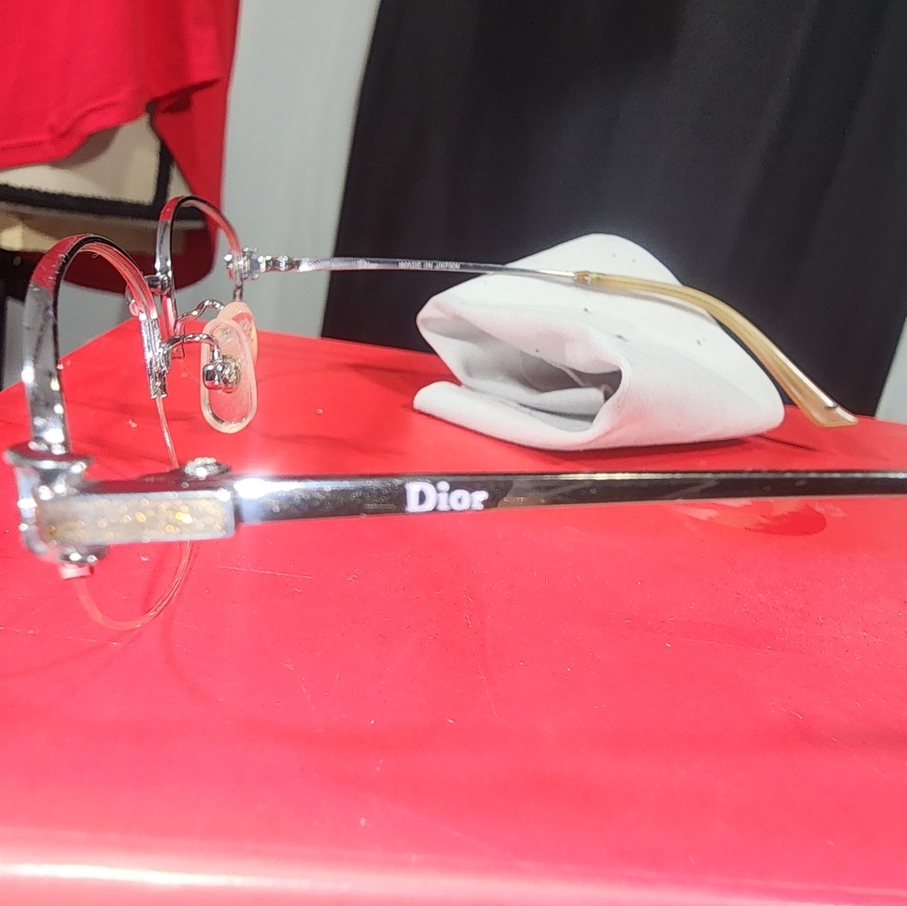 Dior Silver Eyeglasses FRAME - Picture 10 of 11